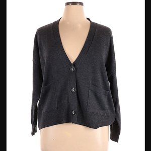 ASOS Oversized V-neck Button-Up Sweater, sz 14